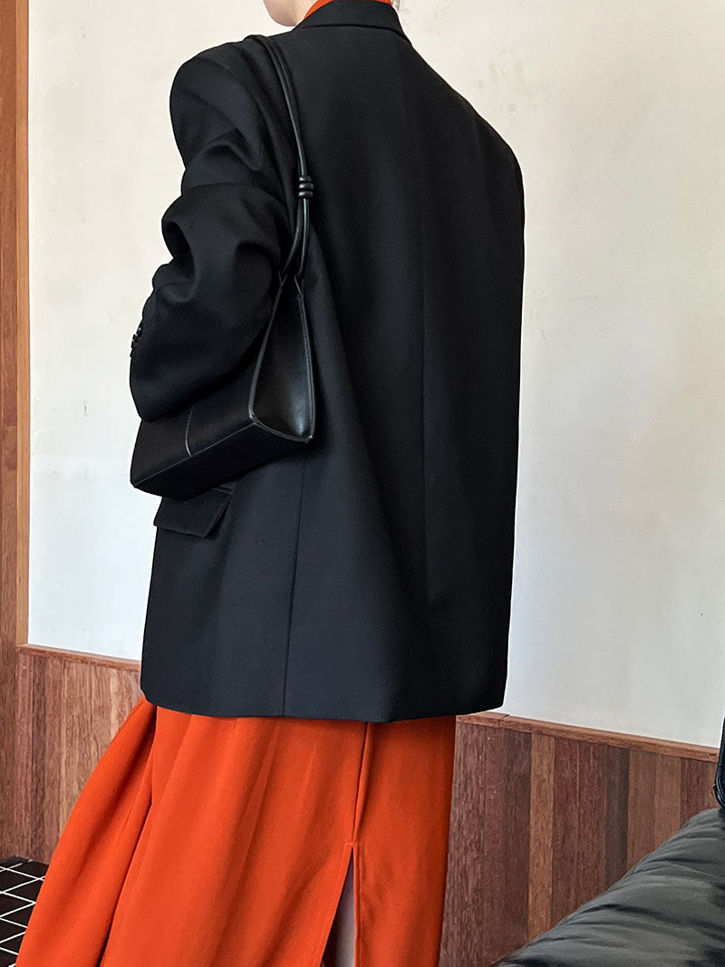 Korean Retro Long Sleeve Blazer