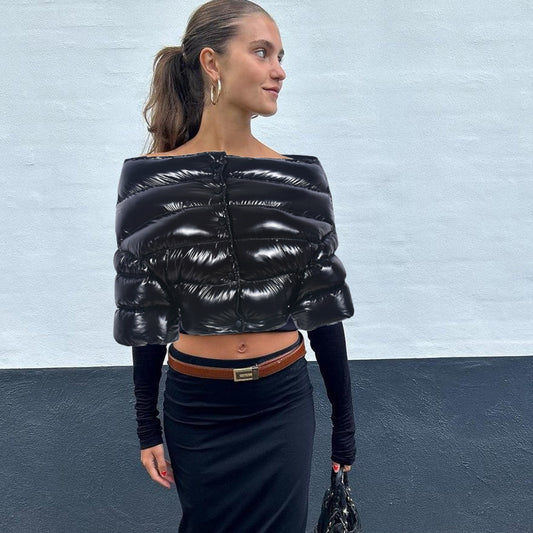 Manteau d'hiver rembourré en coton à livraison courte