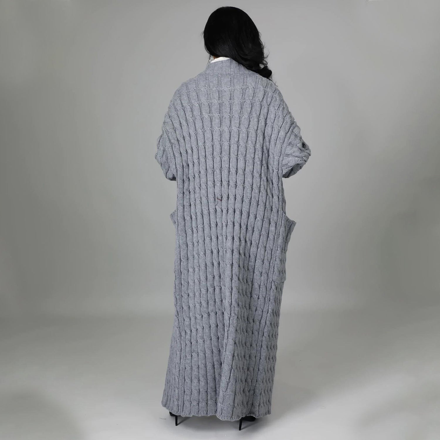 Sexy lässiger Langarm-Pullovermantel für Damen