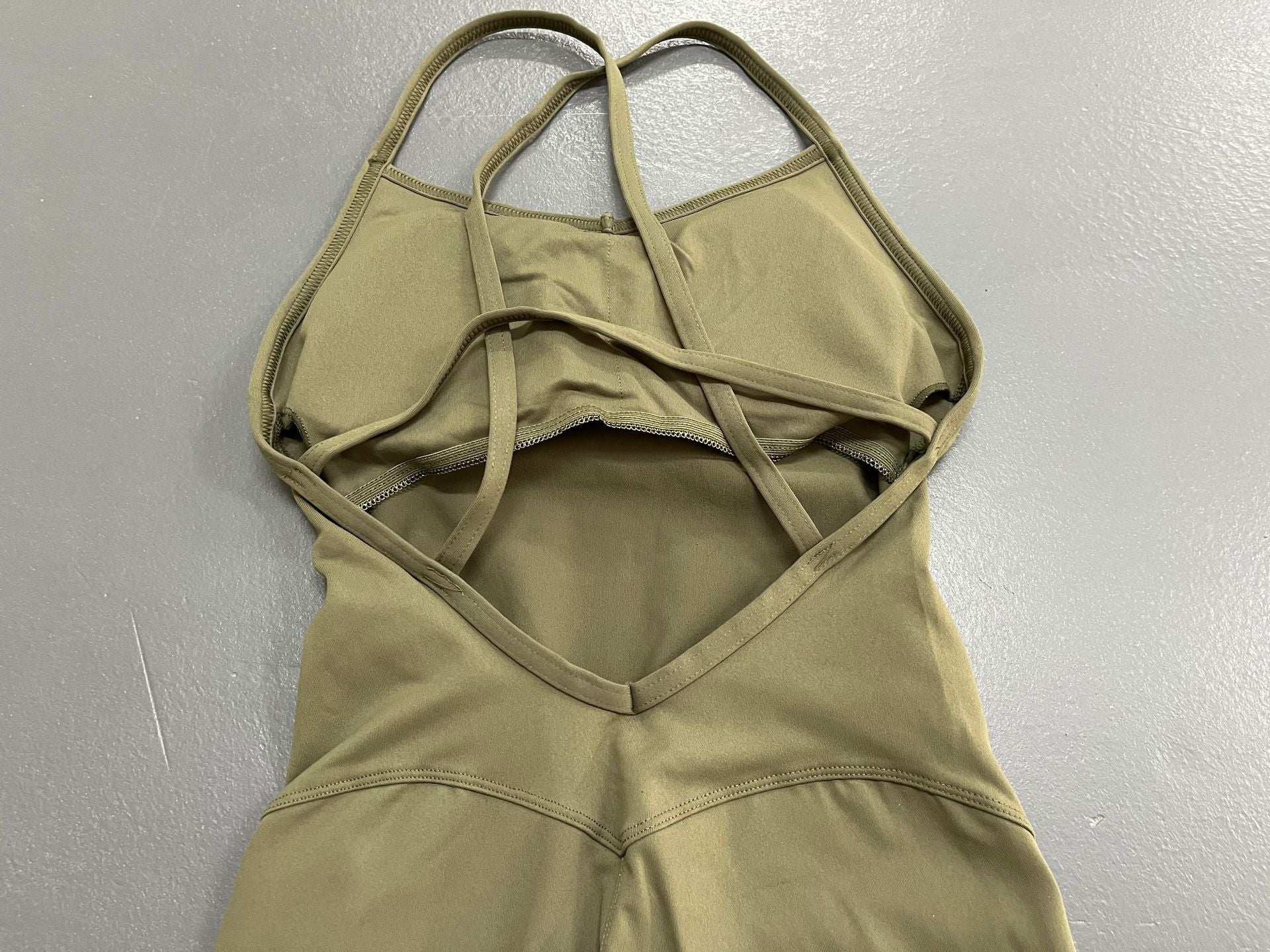 Back Cutout Skinny Yoga Training Jumpsuit