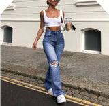 High Waist Wide Leg Vintage Jeans