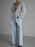 Soft Long Sleeve Lazy Knit Sweater Coat