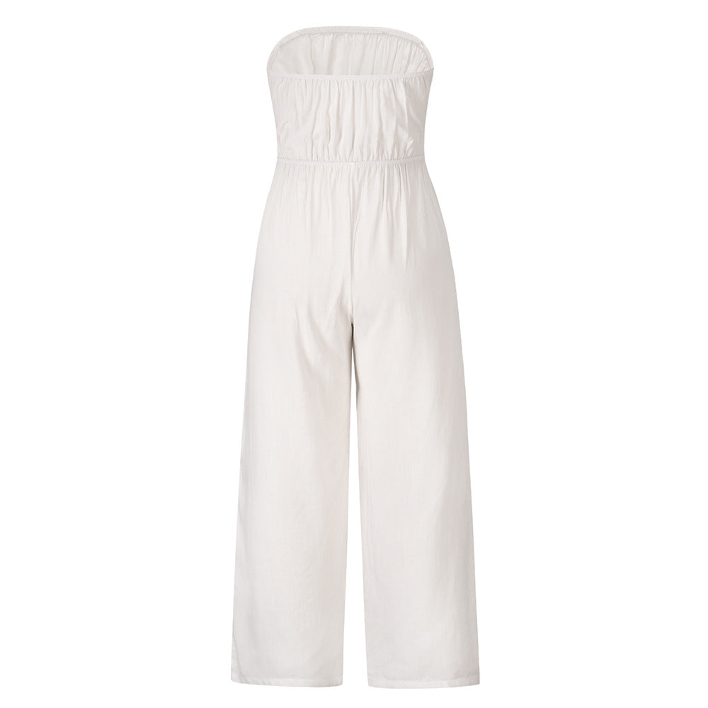 Ensemble combinaison slim dos nu sexy et décontracté