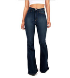 High Waist Flared Slimming Jeans für Damen