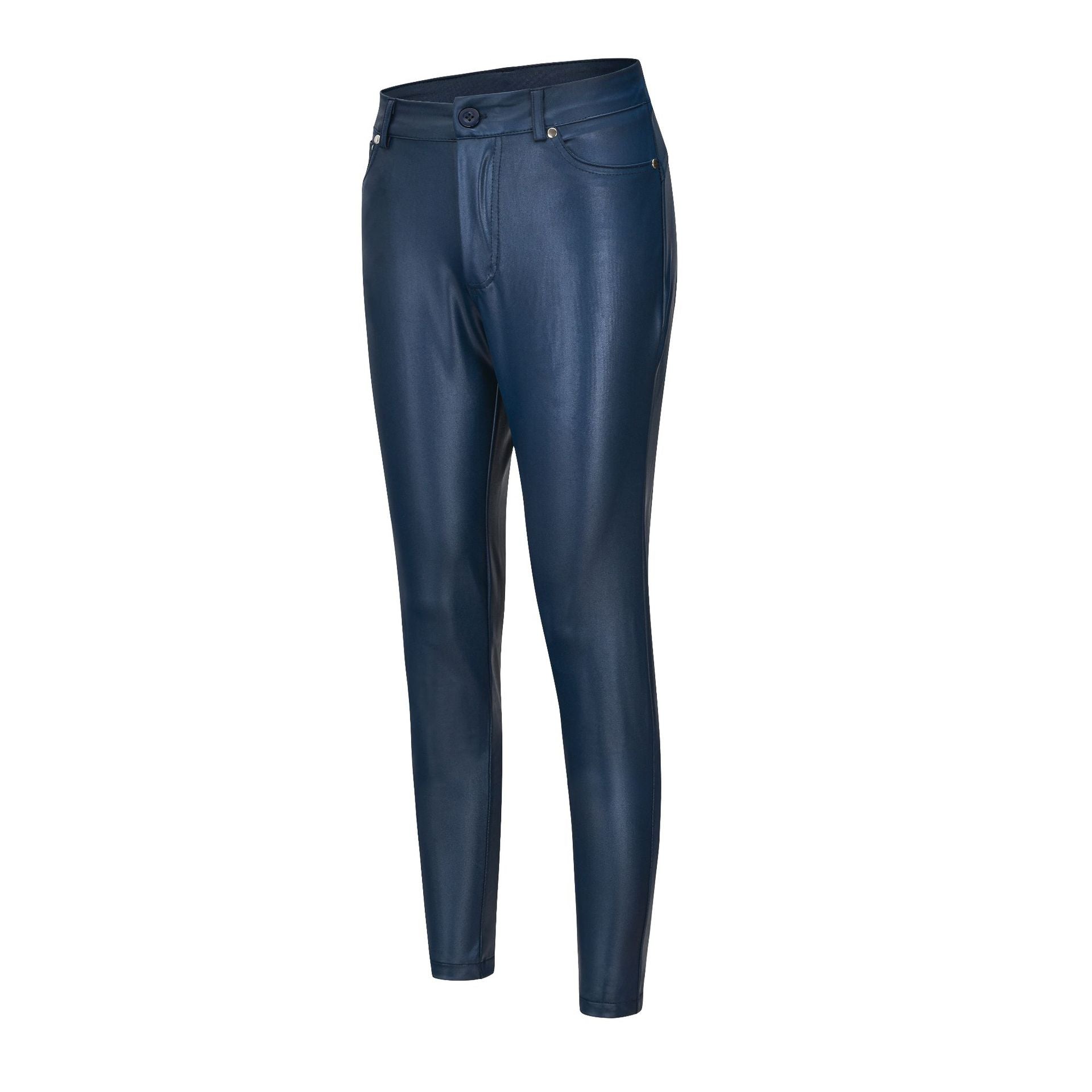 Lässige Skinny-Hose aus Kunstleder für Damen