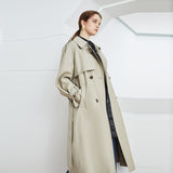 British Double Breasted Extended Trench Coat