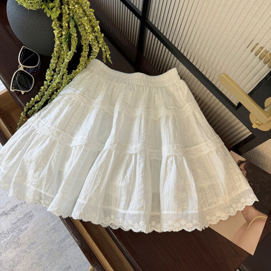 Sweet Lace Tiered Ballet Skirt