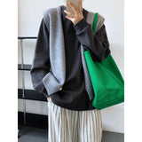 Solid Color Round Neck Long Sleeve Bandage Dress T-Shirt for Women