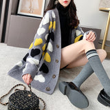 Loose Lazy Thickening Korean Fashion Long Sweater Cardigan