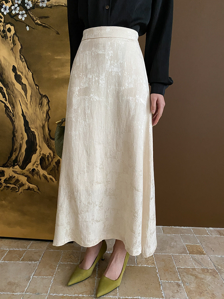 Westenrock-Set mit Jacquard-Print für Damen