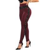Lace Stitching Hip Lifting Yoga Pants