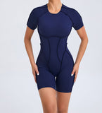 Short Sleeve Tight Sports Yoga Suit