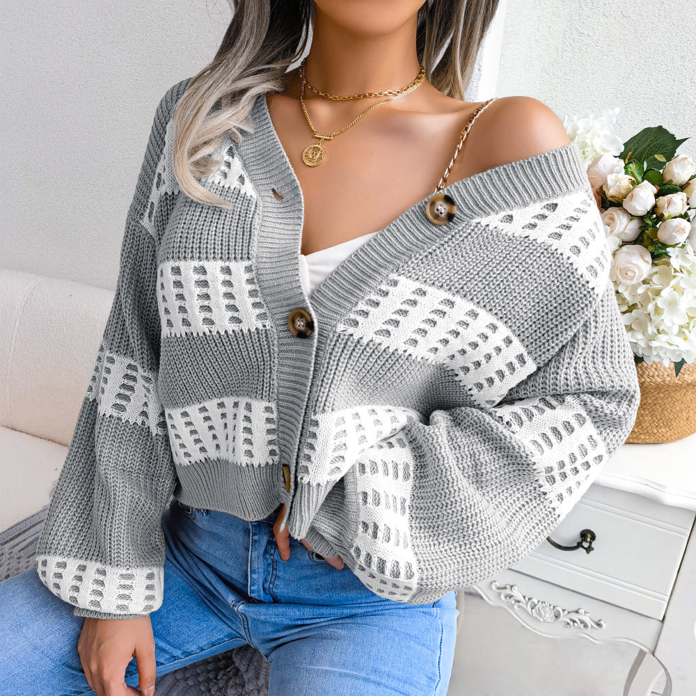 Cardigan à manches lanternes design