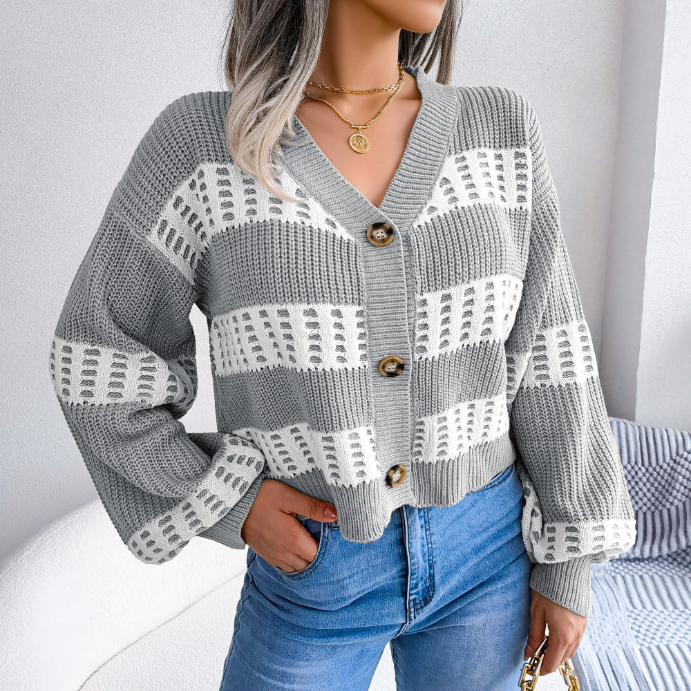Cardigan à manches lanternes design