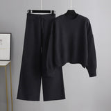 Casual Knit Sweater and Pants Two-Piece