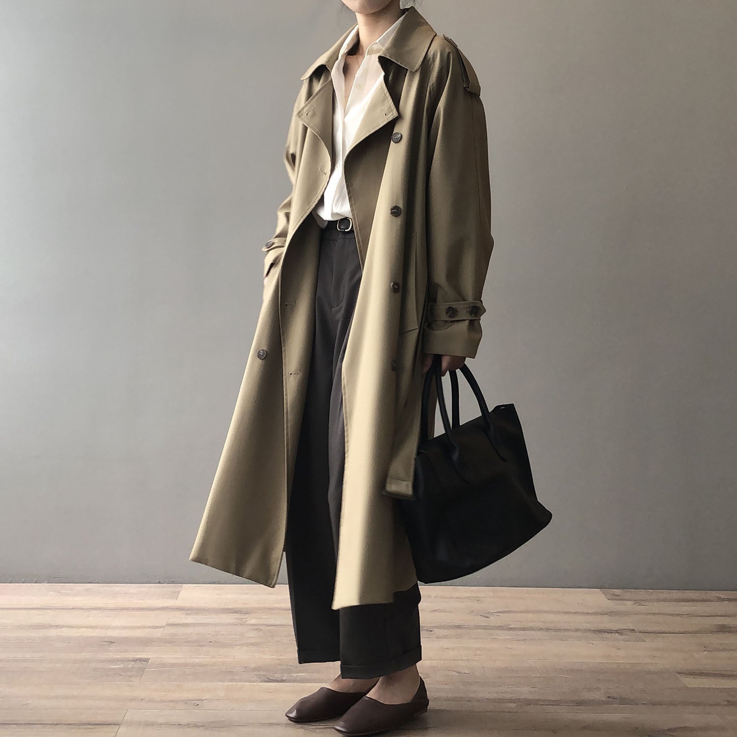 Autumn Elegance Schlankmachender Trenchcoat
