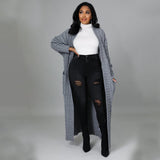 Sexy lässiger Langarm-Pullovermantel für Damen