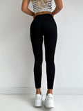 High Waist Vertical Striped Leggings