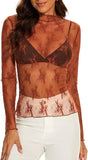 Long Sleeve Slim Lace Pullover Sun-Proof Base Layer