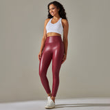 High Waist Faux Leather Leggings for Women