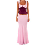 Sexy Crop-Top und schmaler Hüftrock im Set