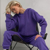 Casual Street Style Knitted Hooded Sweater