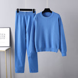 Knitted Two-Piece Sweater Outfit for Women