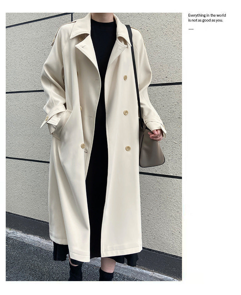 British Loose Draping Trench Coat