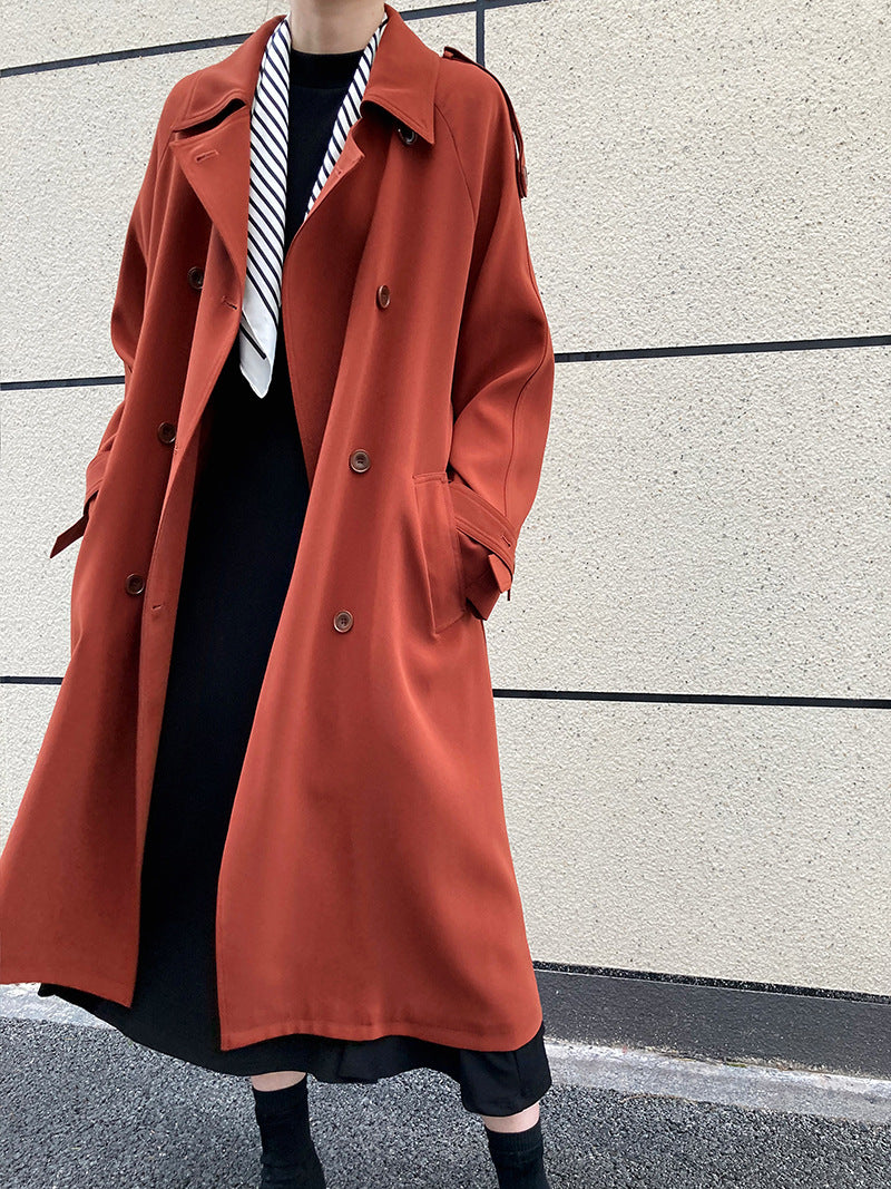 British Loose Draping Trench Coat