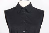 Summer Cotton Single Breasted Fishtail Dress