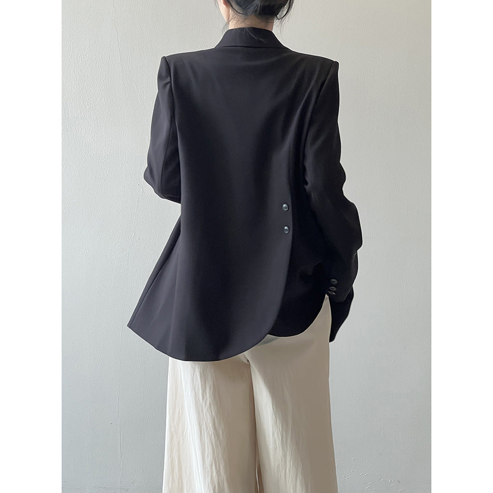 Asymmetrischer Blazer mit Rückenschlitz für Damen