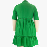 Kurzarm-Poloshirtkleid in Übergröße