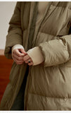 Half-Turtleneck Zipper Snap Down Jacket – Warm & Windproof