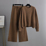 Casual Knit Sweater and Pants Two-Piece