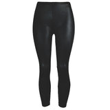 Popular Stretchy Leather Cropped Leggings