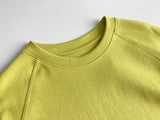 Solid Color Round Neck Long Sleeve Bandage Dress T-Shirt for Women
