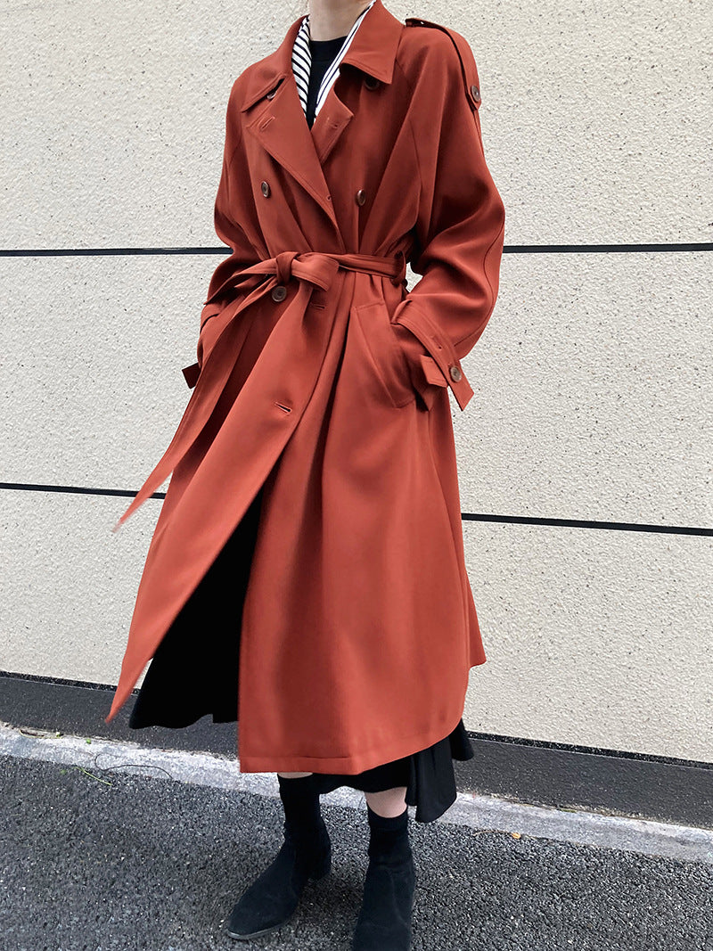 British Loose Draping Trench Coat