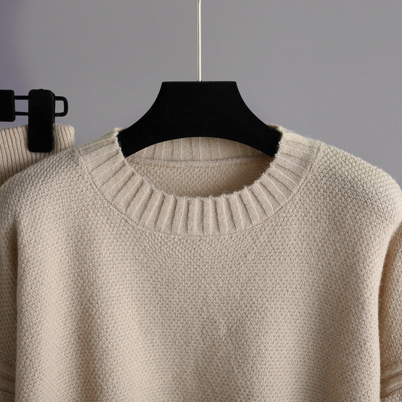 Casual Knit Sweater and Pants Two-Piece