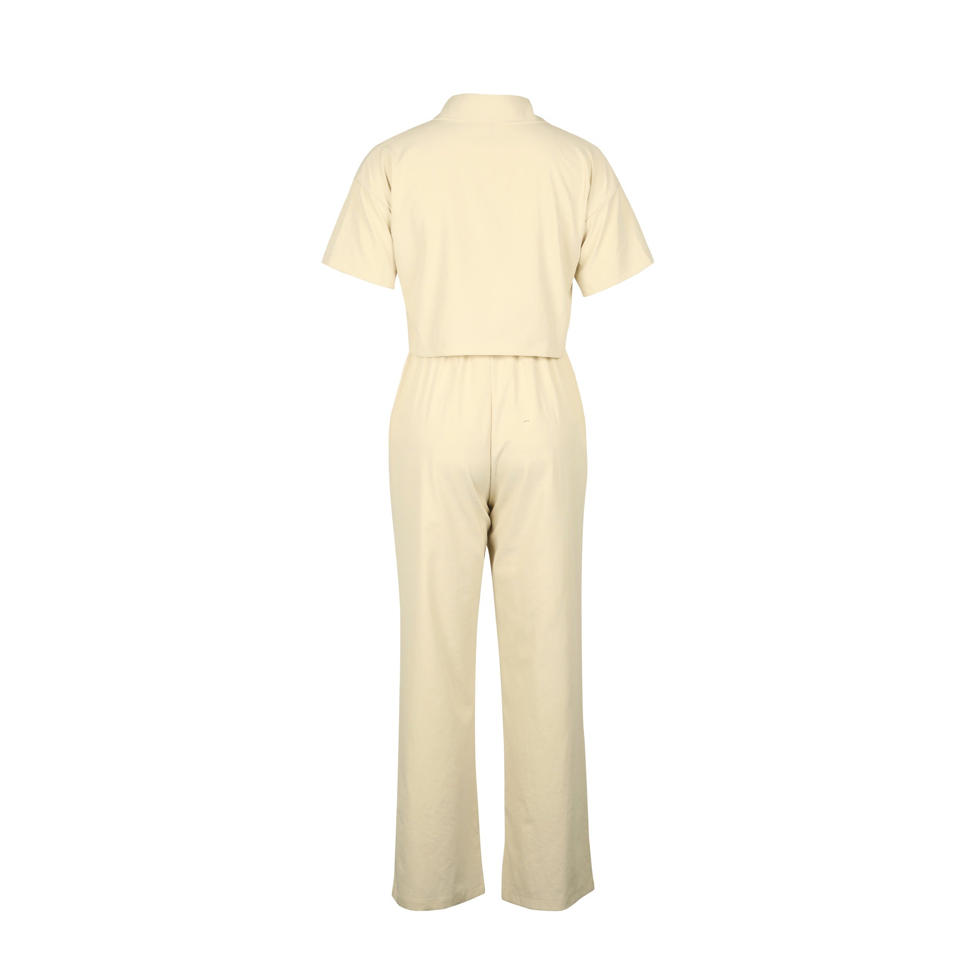 Linen Short Sleeve Two-Piece Office Set