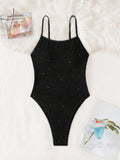 Sexy Black One-Piece Swimsuit